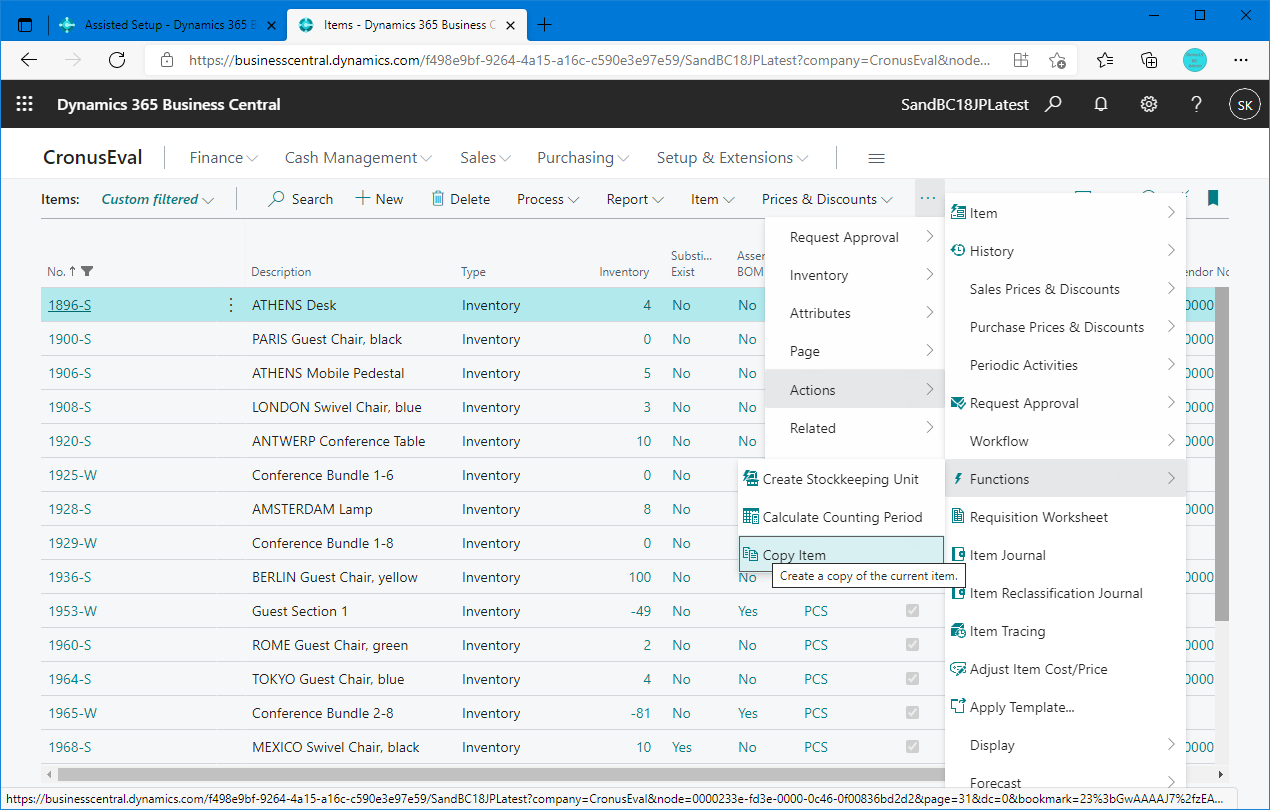 NonInventory items is available on Requisition and Planning Worksheets