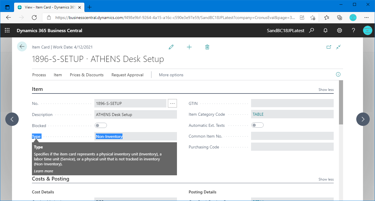 NonInventory items is available on Requisition and Planning Worksheets